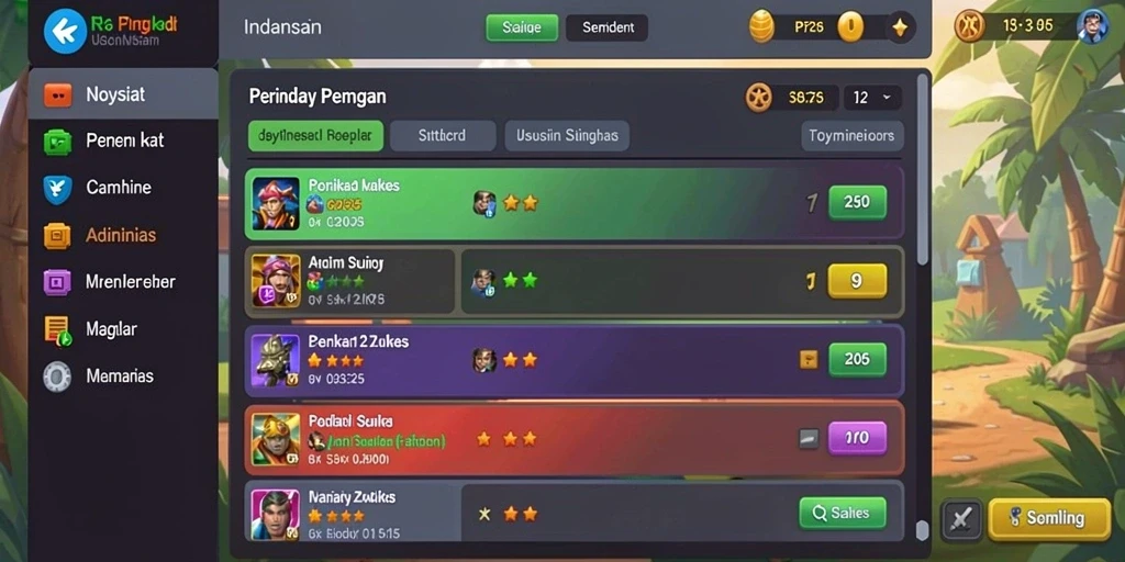 Tampilan antarmuka yang modern dan menarik.