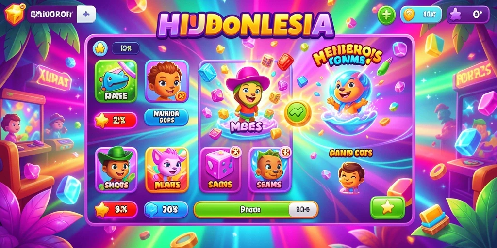 Screenshot aplikasi menunjukkan antarmuka utama yang menarik.