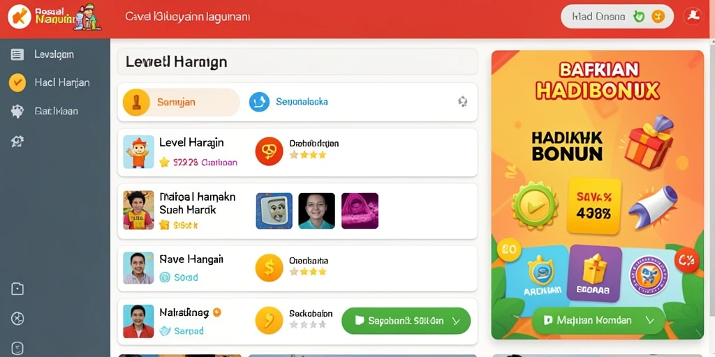 Tampilan awal game yang menarik perhatian.