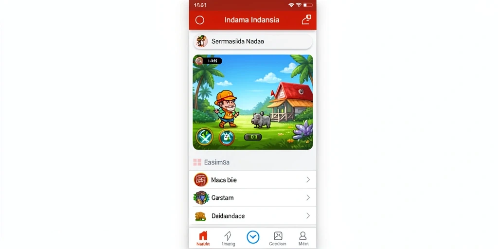 Tampilan antarmuka aplikasi yang menarik dan modern.
