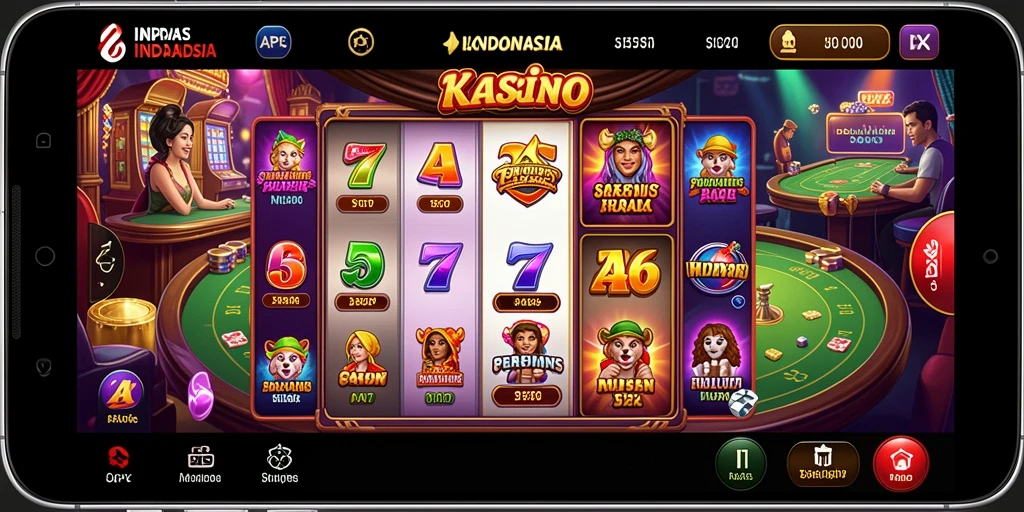 Tampilan utama aplikasi dengan desain menarik.