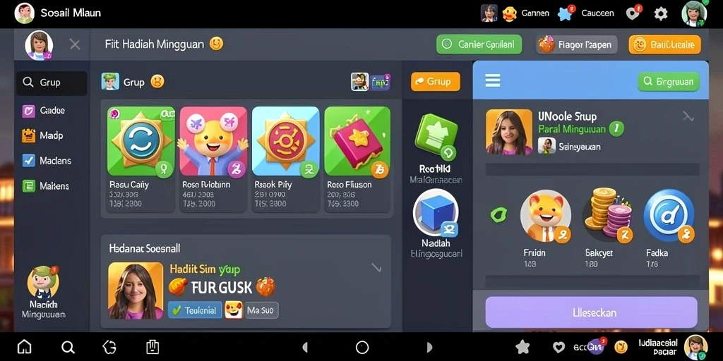 Tampilan dashboard yang menarik dan informatif.