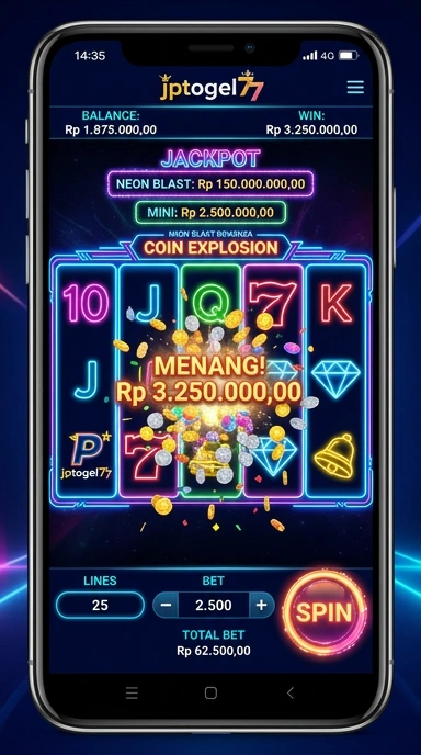 Pratinjau antarmuka jptogel77 — aplikasi APK resmi Android v2.1.7